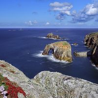 Buy canvas prints of Rock Arch at Lands End by Dave Massey