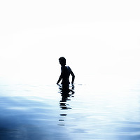 Buy canvas prints of Boy in the sea by DeniART 