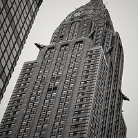 Buy canvas prints of The Chrysler Building, New York City - monochrome by Andy Blackburn