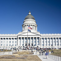 Buy canvas prints of Utah State Capitol, USA by Brent Olson