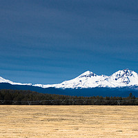 Buy canvas prints of  Three Sisters Panorama by Brent Olson