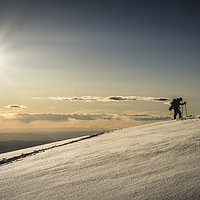 Buy canvas prints of Back Country Skiing in the La Sal  Mountains, Utah by Brent Olson