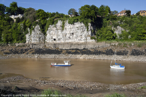 Boats River Wye Chepstow Wales Picture Board by Kevin Round