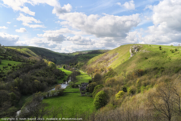Monsal Dale Landscape Derbyshire England Picture Board by Kevin Round