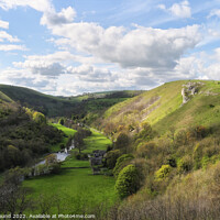 Buy canvas prints of Monsal Dale Landscape Derbyshire England by Kevin Round