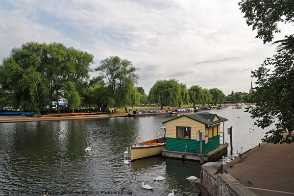 River Avon at Stratford upon Avon Picture Board by Kevin Round