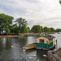 Buy canvas prints of River Avon at Stratford upon Avon by Kevin Round