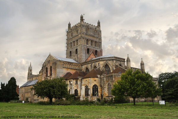 Tewkesbury Abbey Church England Picture Board by Kevin Round