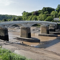 Buy canvas prints of Iron Bridge Chepstow Wales by Kevin Round