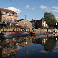 Buy canvas prints of Canal Boats Tewkesbury by Kevin Round