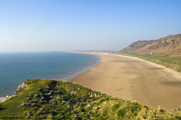 Rhossili Coast Picture Board by Kevin Round