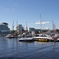 Buy canvas prints of Cardiff Bay Scene 2 by Kevin Round