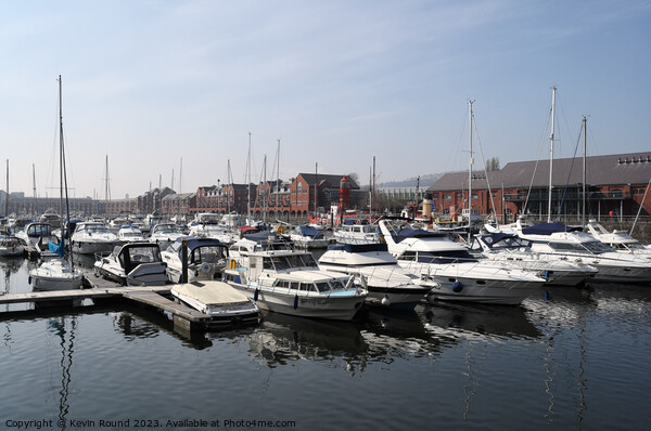 Swansea Marina Wales 3 Picture Board by Kevin Round