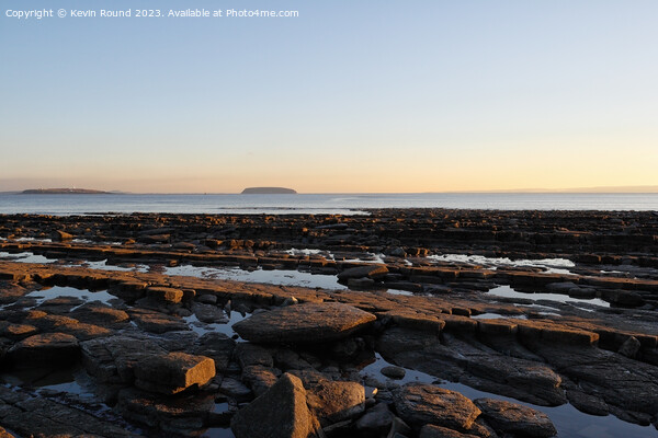 Lavernock Point Sunset Picture Board by Kevin Round