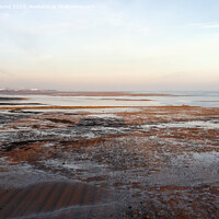 Buy canvas prints of Penarth beach winter by Kevin Round