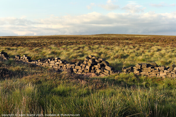 Outdoor field Stanage wall Picture Board by Kevin Round