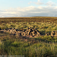 Buy canvas prints of Outdoor field Stanage wall by Kevin Round