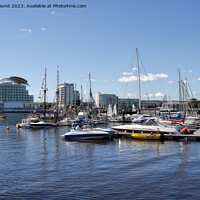 Buy canvas prints of Cardiff Bay Summer Boats by Kevin Round