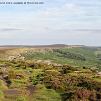 Buy canvas prints of Stanage Edge High Neb by Kevin Round