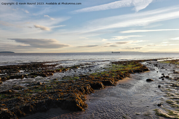 Severn Estuary Lavernock Picture Board by Kevin Round