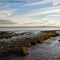 Buy canvas prints of Severn Estuary Lavernock by Kevin Round
