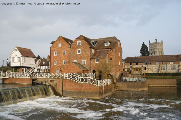 Abbey Mill Tewkesbury Picture Board by Kevin Round