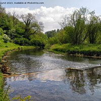 Buy canvas prints of River Lathkill Derbyshire by Kevin Round