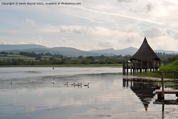 Llangorse lake crannog Picture Board by Kevin Round