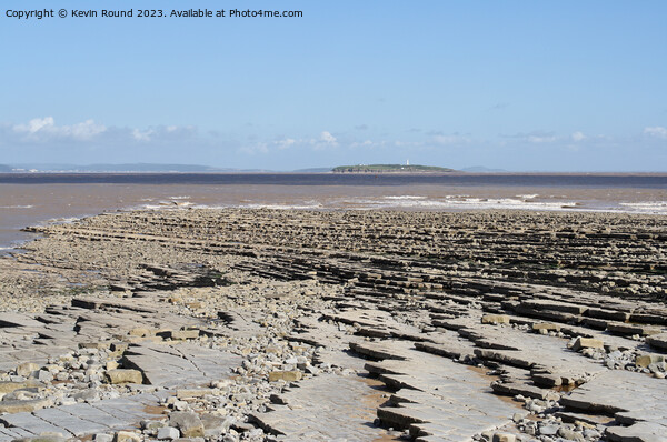 Welsh coast Lavernock rocks Picture Board by Kevin Round