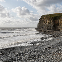 Buy canvas prints of Dunraven Bay Wales by Kevin Round