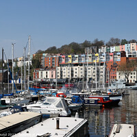 Buy canvas prints of Bristol harbour marina by Kevin Round