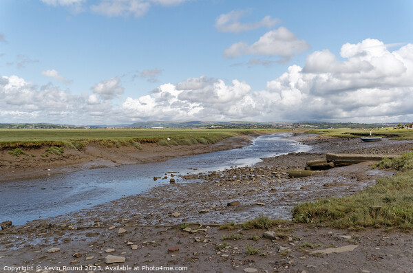 Loughor estuary at Low tide Picture Board by Kevin Round