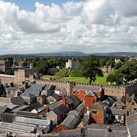 Buy canvas prints of Cardiff castle panorama by Kevin Round