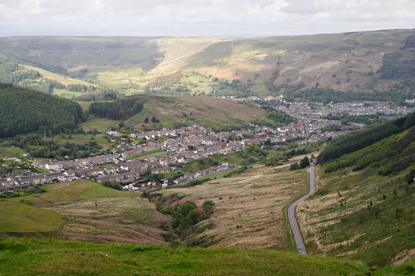 Rhondda Valley Wales Picture Board by Kevin Round