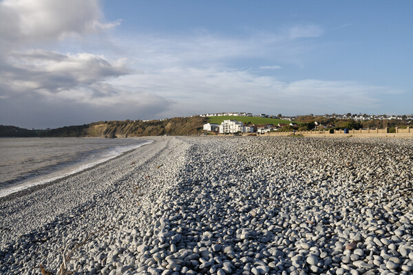 The Knap Beach Barry Wales Picture Board by Kevin Round