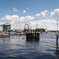 Buy canvas prints of Cardiff Bay Mermaid Quay by Kevin Round