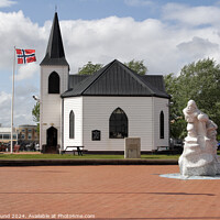 Buy canvas prints of Norwegian church by Kevin Round