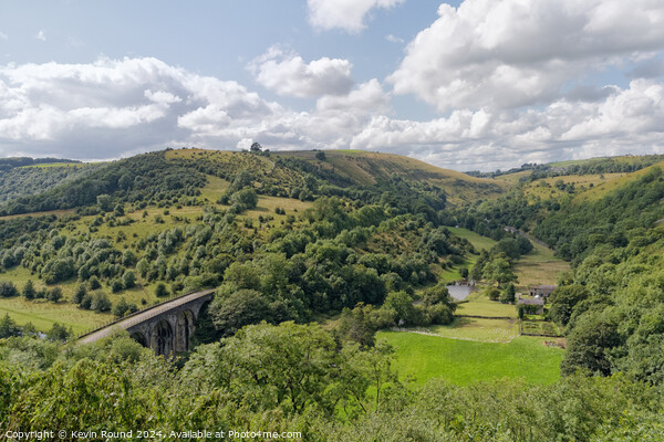 Monsal Dale Landscape Derbyshire England 2 Picture Board by Kevin Round