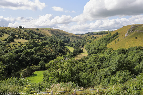 Monsal Dale Landscape Derbyshire England 3 Picture Board by Kevin Round