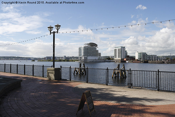  Scenic view of Cardiff Bay Picture Board by Kevin Round