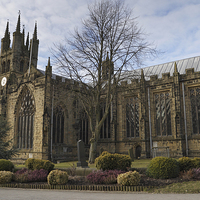 Buy canvas prints of  Tideswell Church by Kevin Round