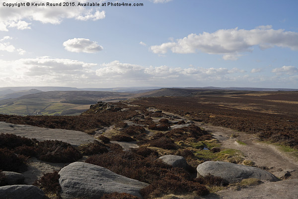  Stanage Edge Picture Board by Kevin Round