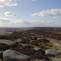 Buy canvas prints of  Stanage Edge by Kevin Round