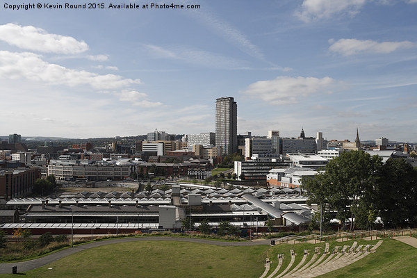 View of Sheffield city centre skyline, Yorkshire,  Picture Board by Kevin Round