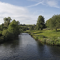 Buy canvas prints of River Wye Bakewell by Kevin Round