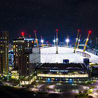 Buy canvas prints of London O2 and the Intercontinental Hotel by Christopher Fenton