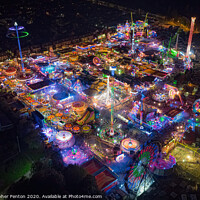 Buy canvas prints of Hull FunFair at Night by Christopher Fenton