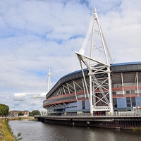 Buy canvas prints of  The Millennium Stadium by Peter McIlroy