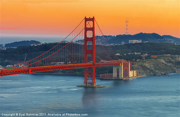 Golden Gate Bridge Picture Board by Eyal Nahmias