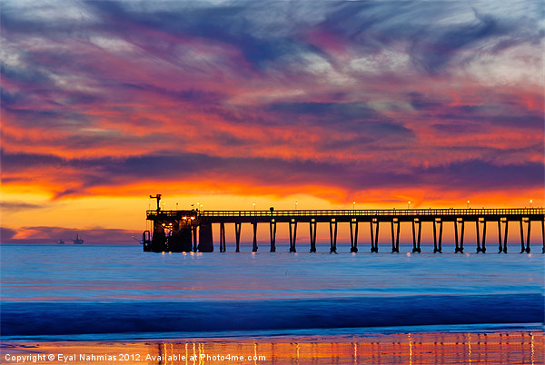Bacara (Haskell’s) Beach and pier, Santa Barbara Picture Board by Eyal Nahmias